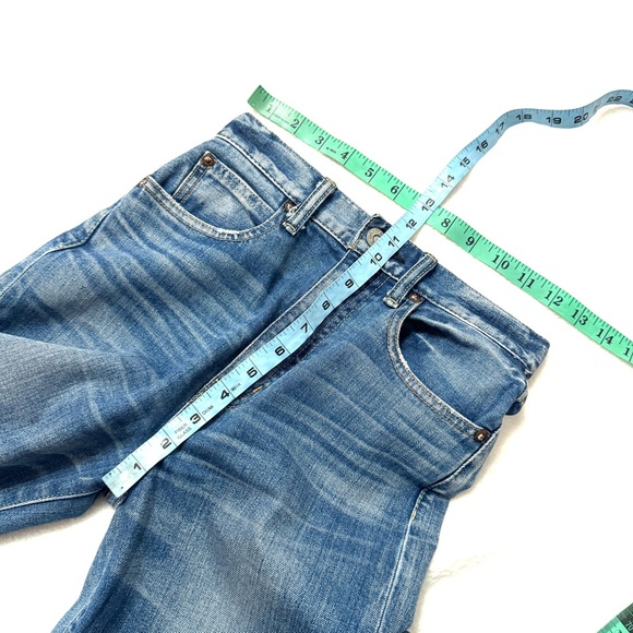 Moussy sz 25 Vintage Flare Denim Jeans Denim Japan Blue High Waist - Picture 6 of 7